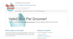 Desktop Screenshot of pawsitivegroomers.com