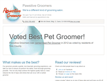 Tablet Screenshot of pawsitivegroomers.com